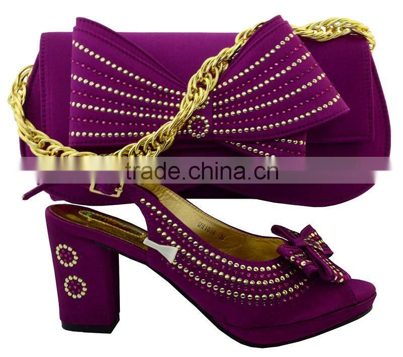 TOP quality popular comfortable cheap price italian party lady shoes and matching bags with exquisite workmanship MG1092