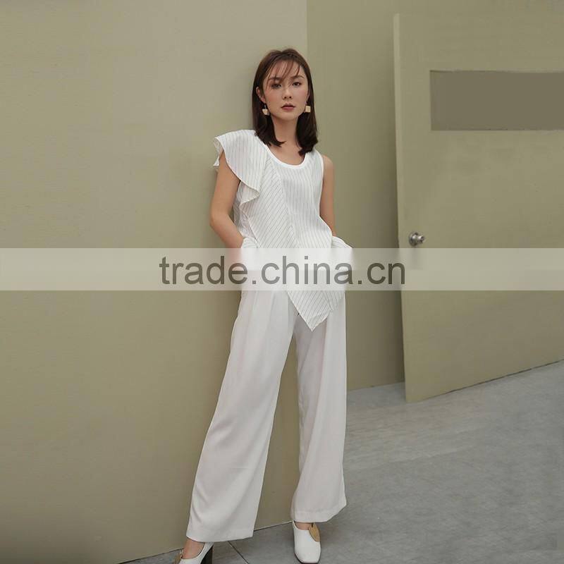 Wholesale 2016 Summer Brand Women polyester blouse Chiffon Stiriped Tops Lady Newest Styles Latest Fashion Blouse Design