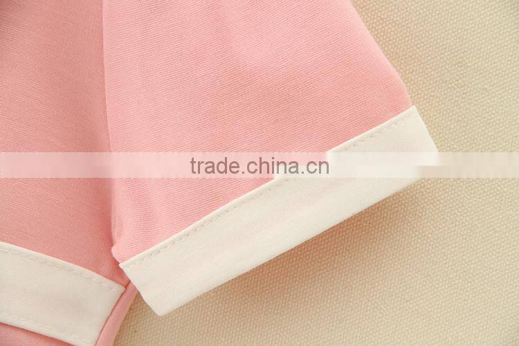 Duoduo Women clothes Girls Sleeve Casual baby bowknot dress cotton short Clothing