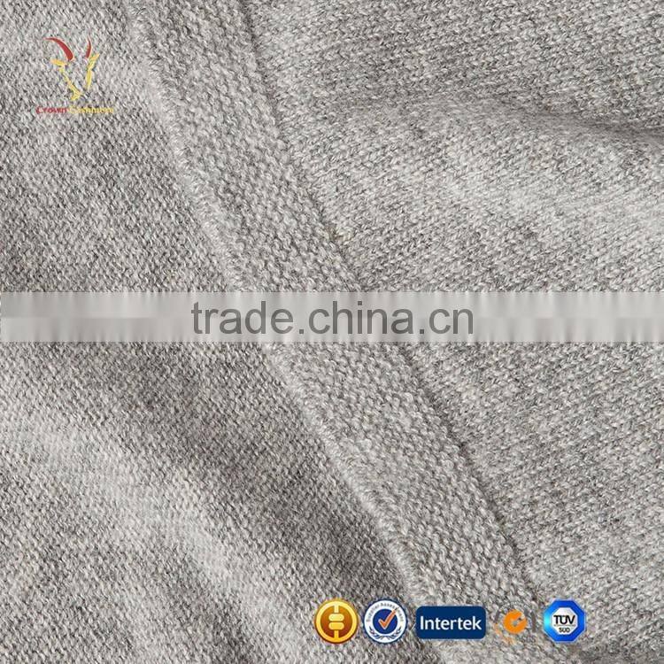 Women Grey Long Cashmere Poncho Wool Scarf Sahwl Poncho
