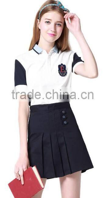 OEM school-uniform sample tennis polo shirt cotton pique polo shirt