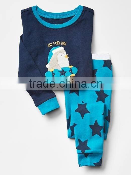 Boys Embroidered pajama set