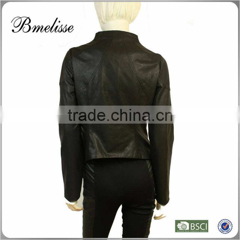 2015 Corparate Uniform Custom Logo Genuine Lather Jacket