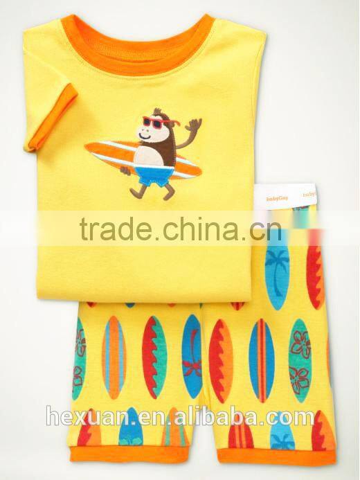 new style wholesale Printed 100% Cotton Baby Pajamas