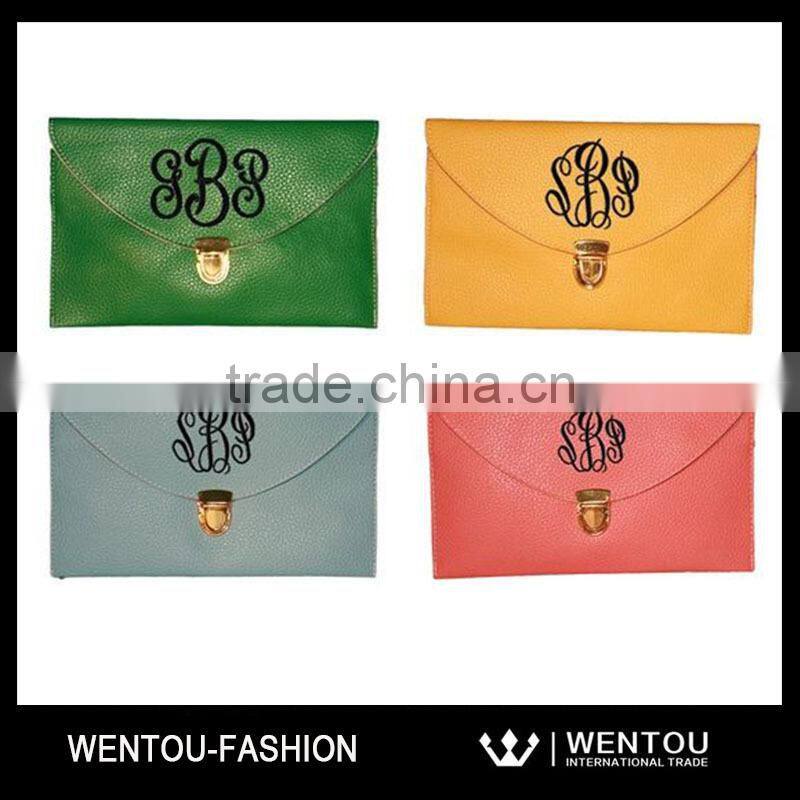 Newest Fashion Ladies Faux Leather Clutch