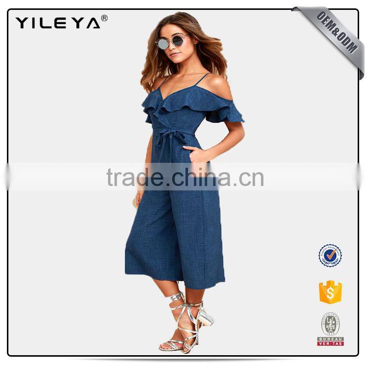 Hot Selling Sexy Jumpsuits With Shoulder-straps women summer wear