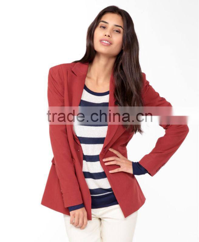 Longline Peaked Lapel Blazer