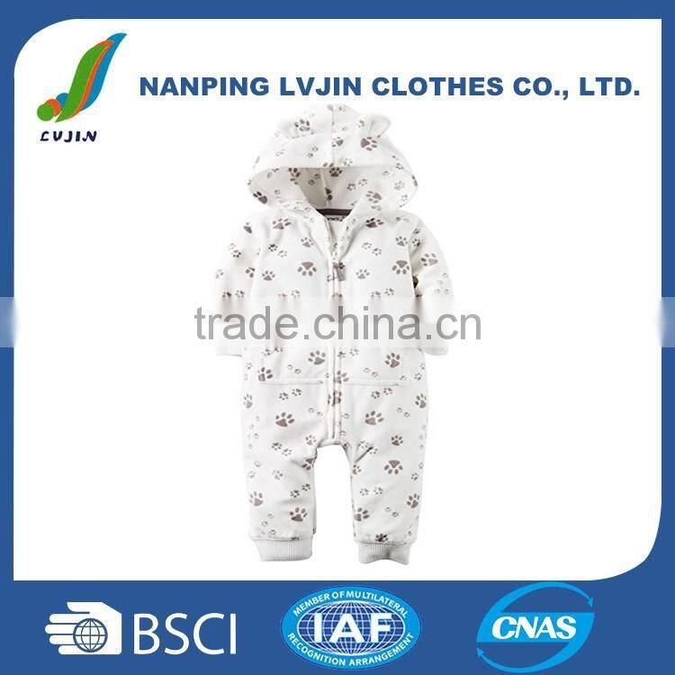 winter hooded jumpsuit one piece zip hooded jumpsuit