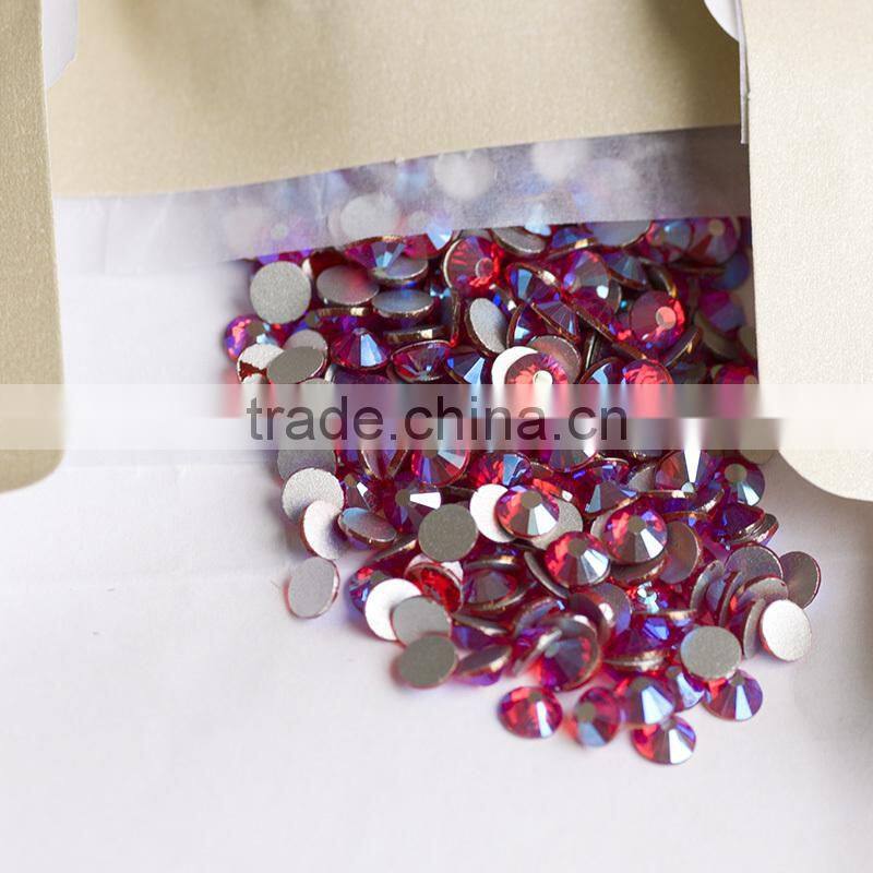 SS20 sapphire 206 AB color flat back nail art rhinestone