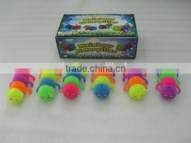 Fidget worm flashing Puffer Ball toys