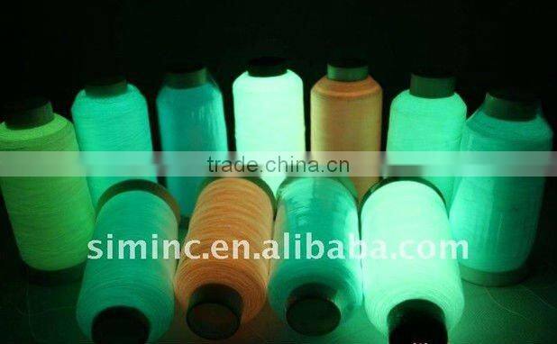 luminous embroidery thread,glow in the dark yarn,100% polyester embroidery thread