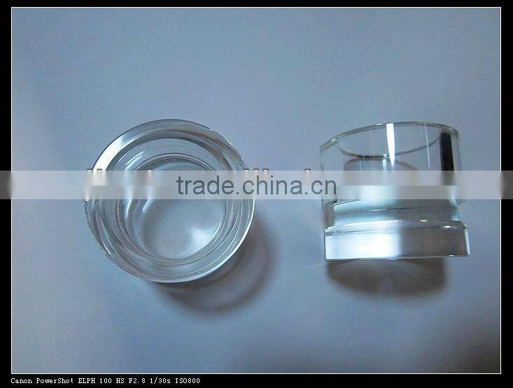 Round clear Crystal candle jar