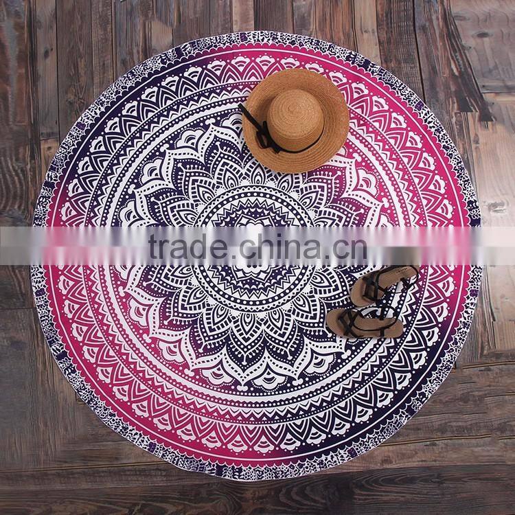 Monogrammed Lilly Pulitzer Inspired Circle Beach Blankets M7061601