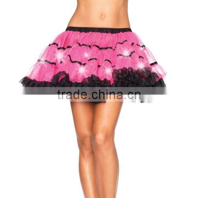 Adult LED Tulle Tutu Glowing Light Up Skirt for Party Stage Costume Show Nightclub