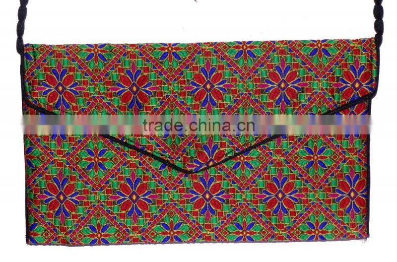 2017 USA market sholder cluthes from jaipuri bandhej