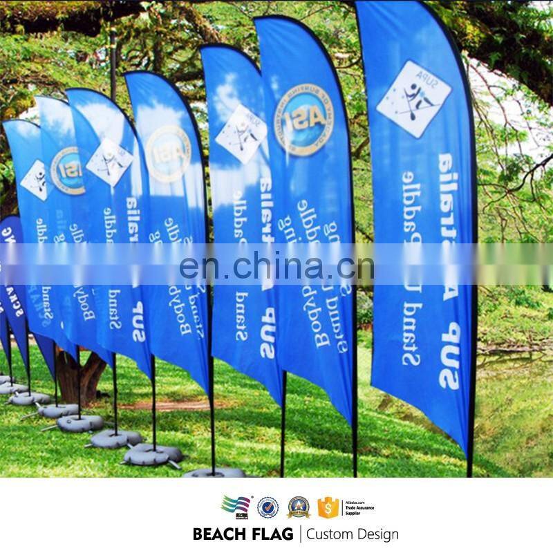 Custom flag promotional roadside display flag stand