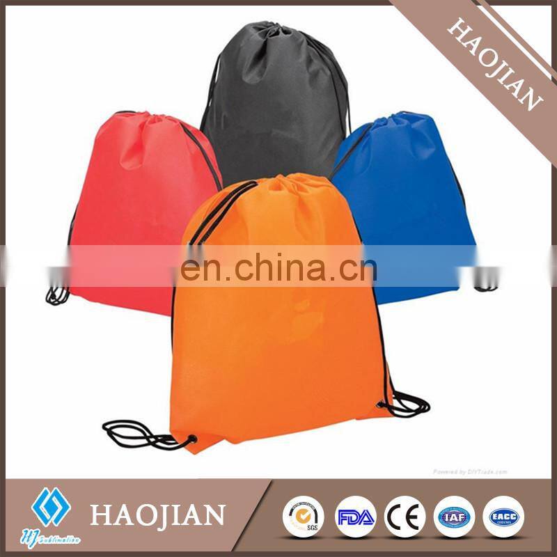 Sublimation blank shopping drawstring bag cheap promotional bags