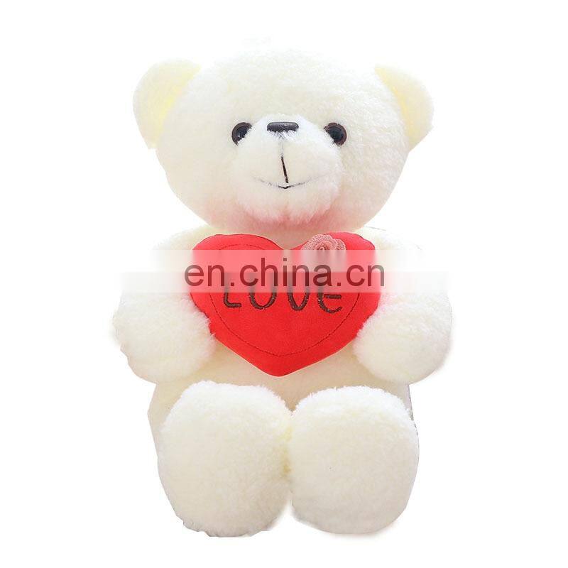 Colorful Plush Large Bear Custom Heart Beat Realistic Bear Stuffed Toys