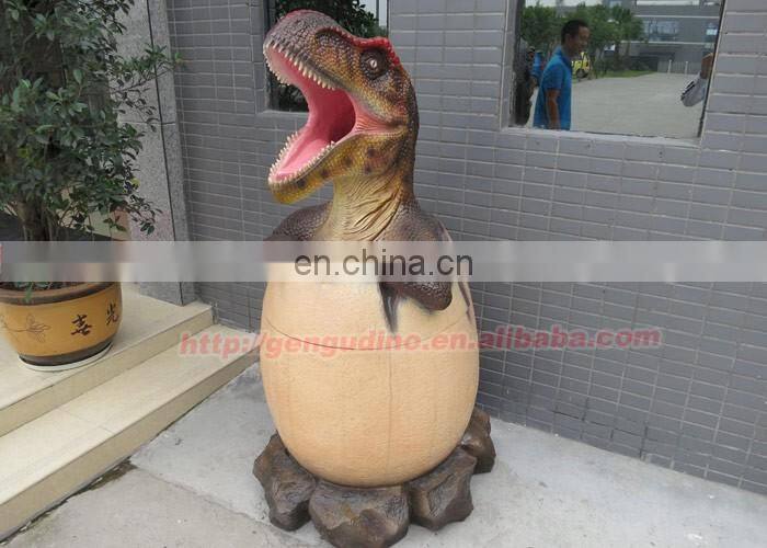 Hotel lobby High Simulation Fiberglass Dinosaur Trash Can