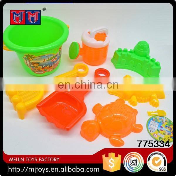 Meijin Hot selling cheap plastic colorful sand beach toys set for sale