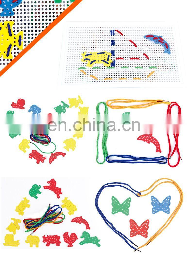 new 2017 diy 269 pcs mushrooms nails puzzle toy board funny blocks for kids