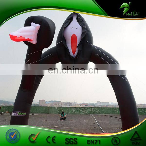 4m Inflatable Horrible Arch Advertising Sports/ Black Halloween Party Arch