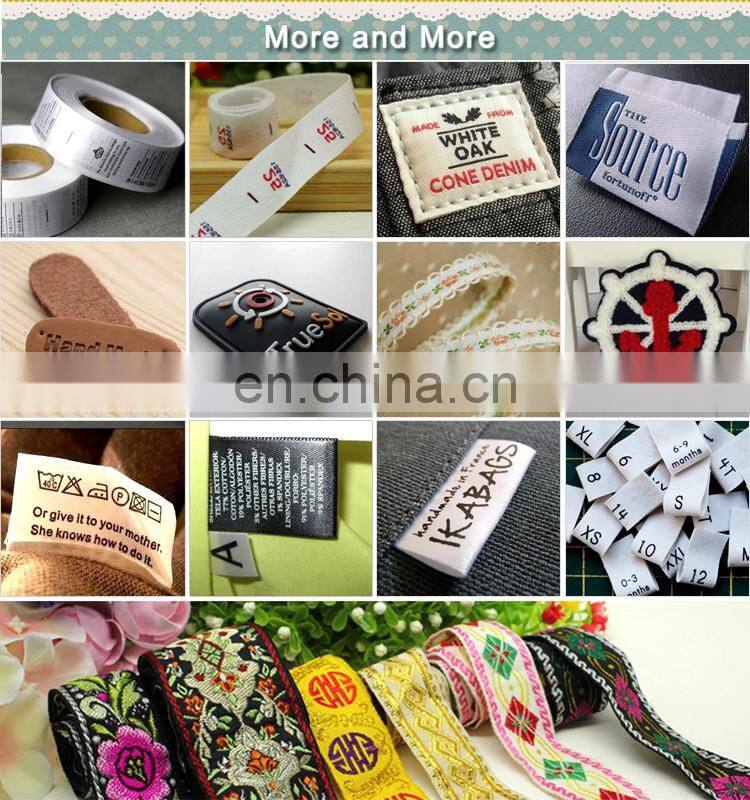 Customized factory direct high density Woven label for clothing