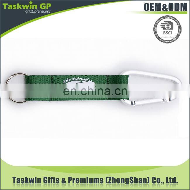 custom imprinting aluminum carabiner lanyard carabiner with short lanayrd
