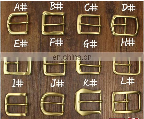 Factory direct sell brass custome logo buckle belt