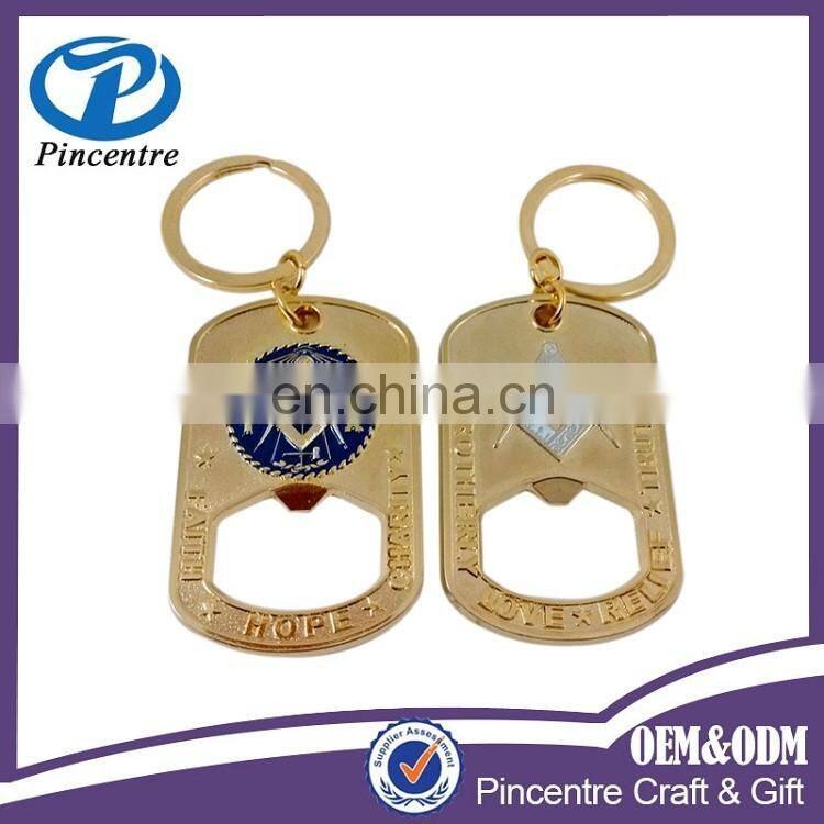 Professional supplier of metal keychain/high quality metal zz top keychain