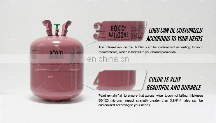 Custom Design Cheap Price Party Balloons 30/50LB Helium Gas Tank