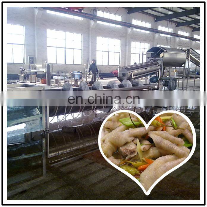 Hot Sale Automatic Chicken Feet Peeling Machine/Chicken Slaughtering Machine/Chicken Paws Peeling Line