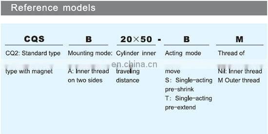 SMC Type CQS series compressed air cylinders cheap