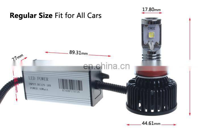 4 Times Brighter 12000LM Supercharged Canbus LED Headlight Bulb with 3 Years Warranty H8 H11 9005 9006 H7 LED Headlight 2020