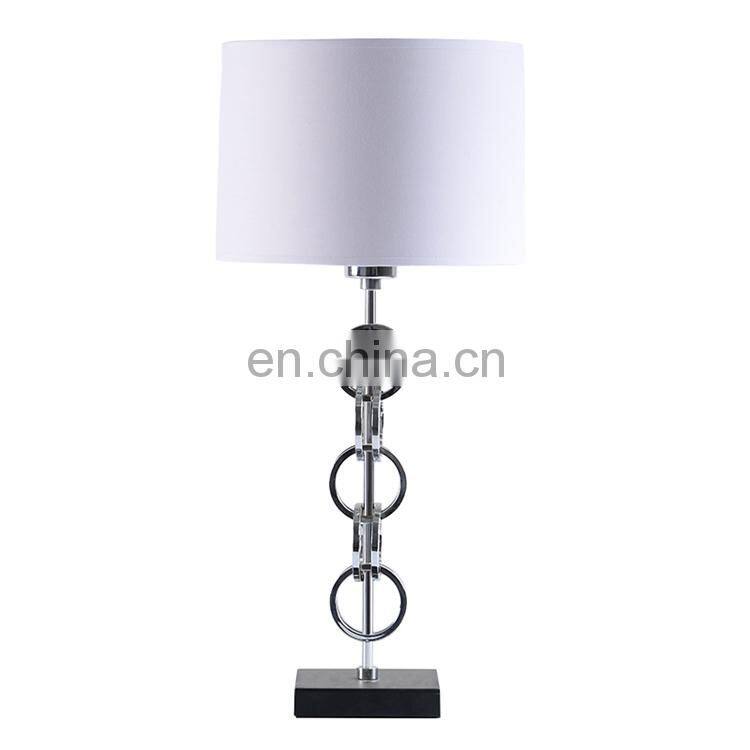 High quality modern metal living room bedside luxury table lamp for hotel home decor