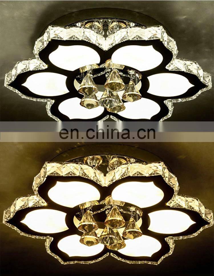 modern minimalist LED K9 Crystal ceiling Lights living room light Fixtures