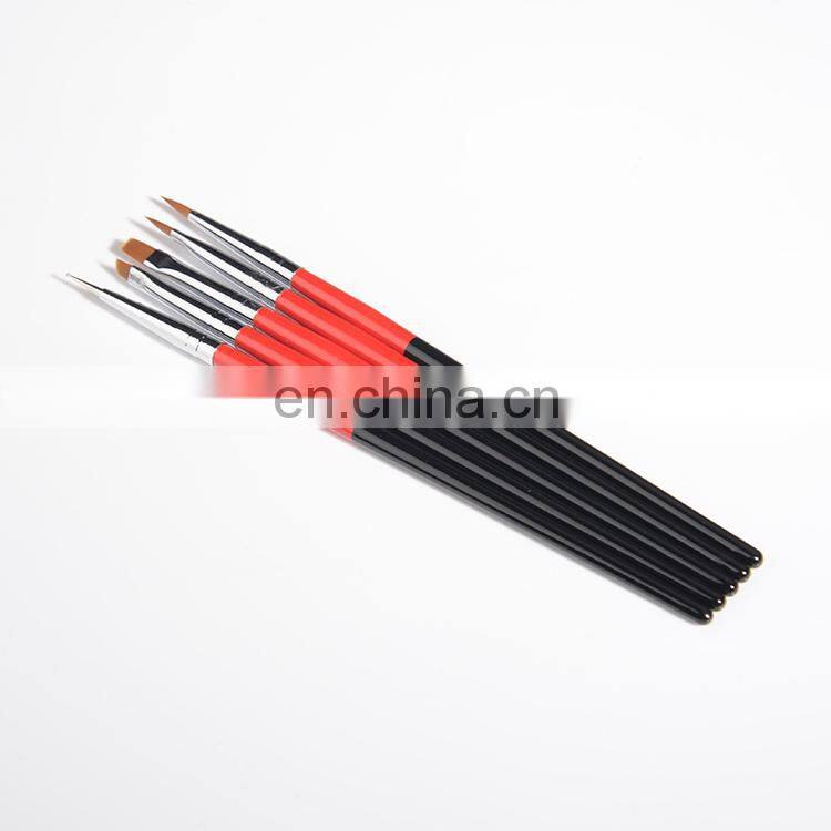 2020 Imported Exquisite High Quality Personality 5 Pcs Gel Wooden Pen Nail Pen Set