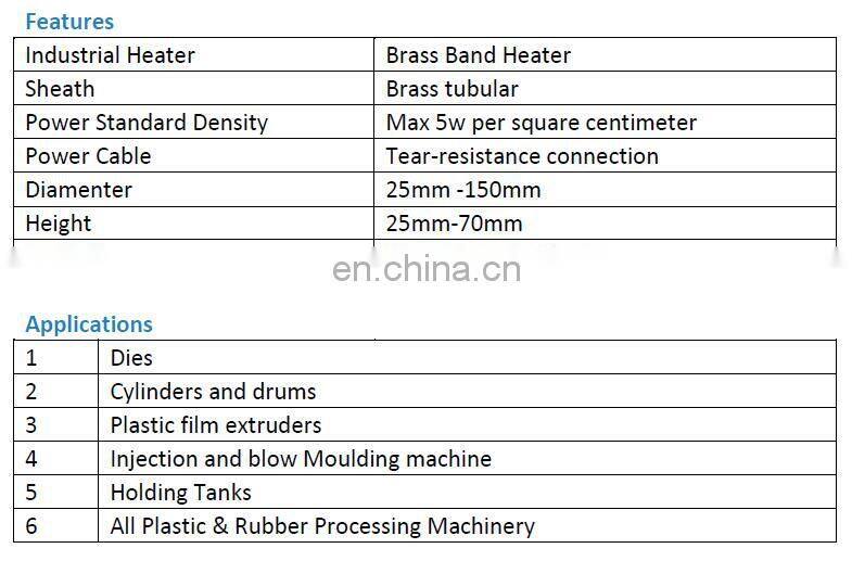 HEATFOUNDER Customized ceramic band heater for injection molding machine for extruder new product
