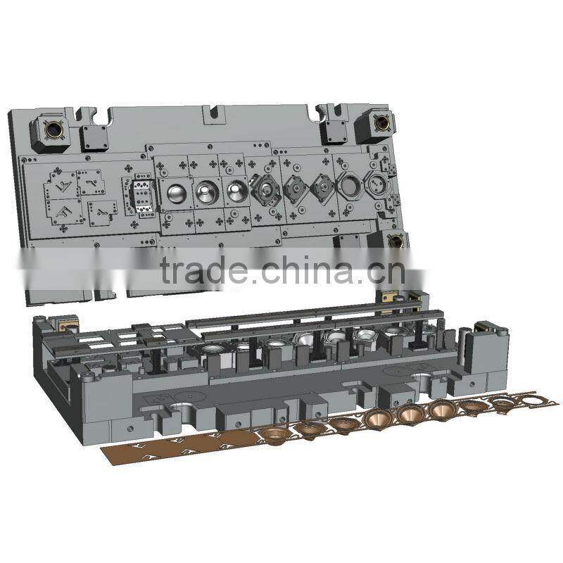 progressive stamping tool/mould/die for stainless steel paper shredder blade