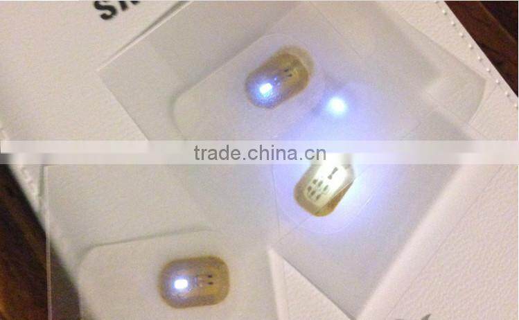 NFC Chip LED Light Nail sticker / Lady Lovely Blinking NFC Nail Tag