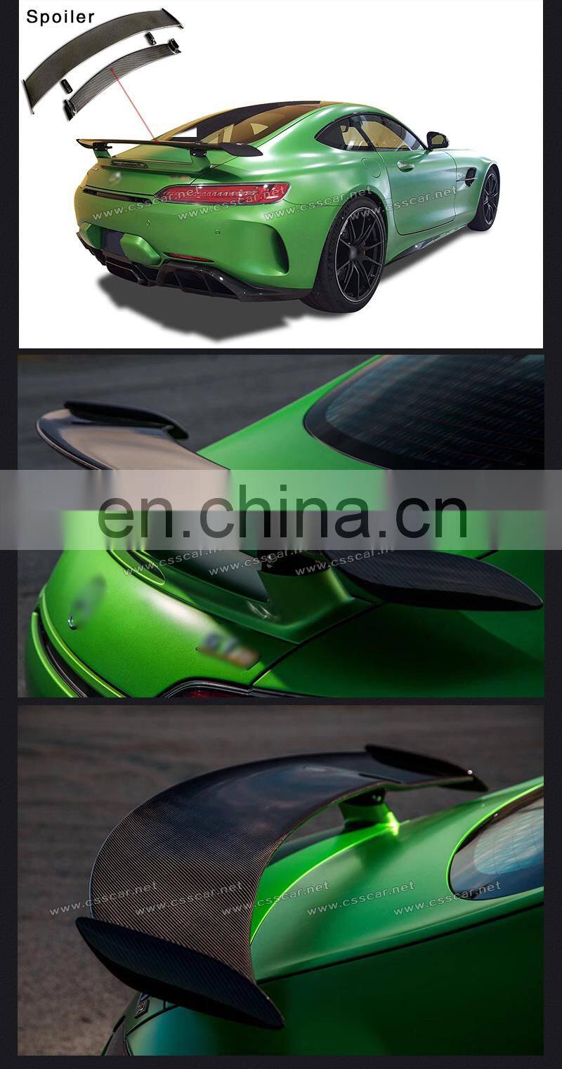 High Quality Bens AMG GT GTR Style Carbon Fiber Material Rear Spoilers Wing