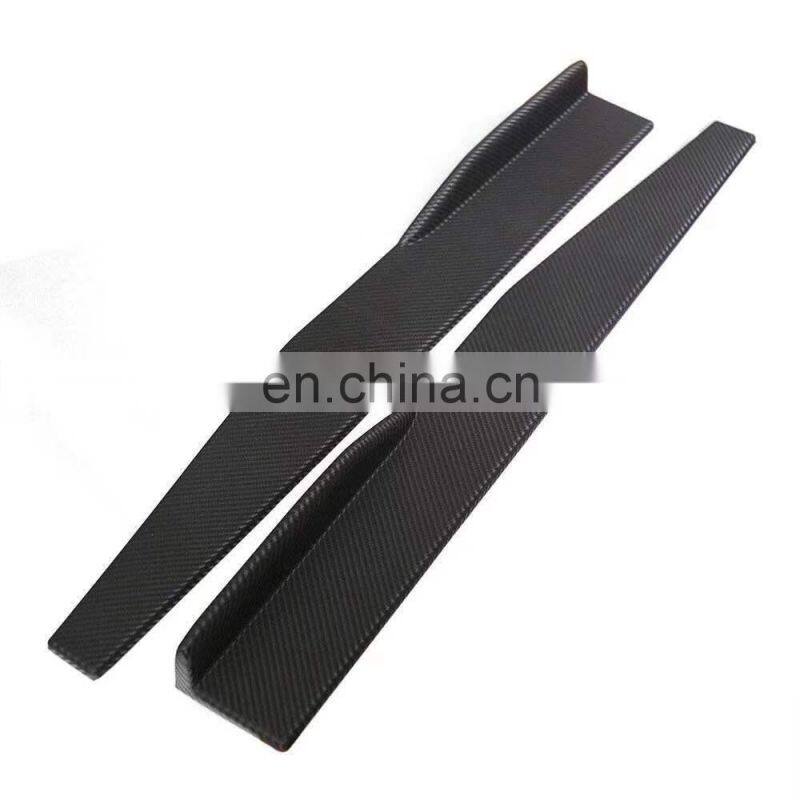 2pcs 120cm universal modified car side skirt changzhou factory bright black