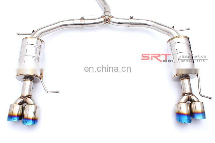 4 exhaust tips for Volkswagen VW Magotan pipe catback with quad double tip