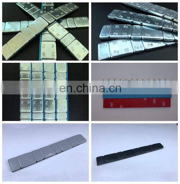 grey coated stick on adhesive wheel weights Fe lead zn material with high quality