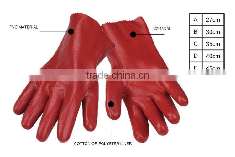 high quality long sleeve pvc gloves LG062