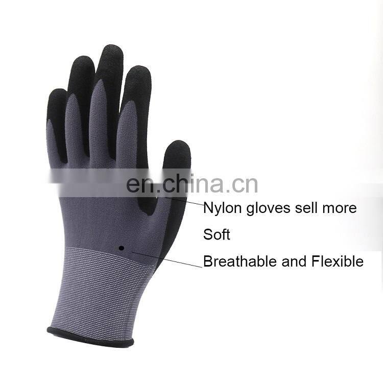 Nitrile Grip Work Gloves for Construction Workers