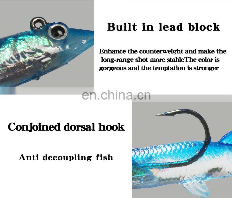 New design 6.6g 7.5cm stick bait fishing lures bait saltwater soft plastic lure