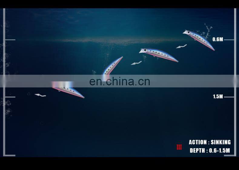 fish lure 30g 9.5cm sinking minnow long casting fish tackle hard plastic fish lure bait pesca lure