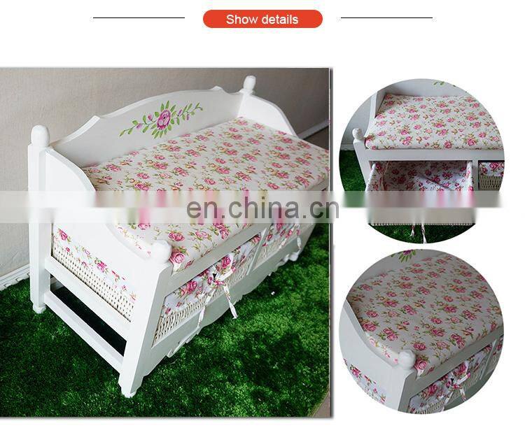 Solid wood sofa storage cabinet creative bamboo drawer