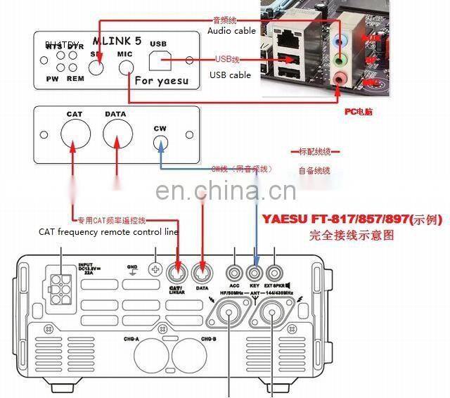 U5 LINK Radio Connector linker Adapter Support YAESU FT-817ND FT-857D FT-897D